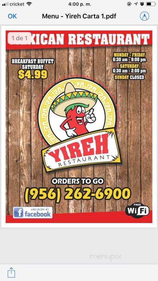 Restaurant Yireh - Elsa, TX