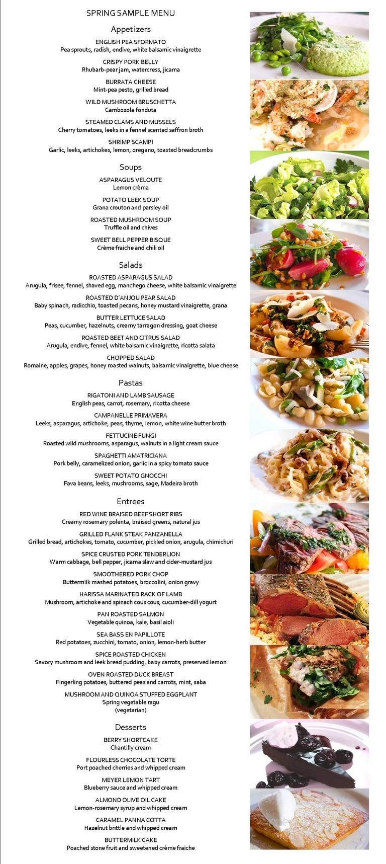 Custom Creations - Oakland, CA menu_pic