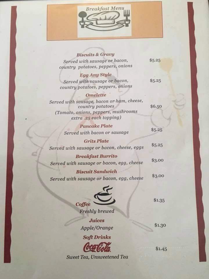 Mama Chucha's Cafe - Crawfordville, GA menu_pic
