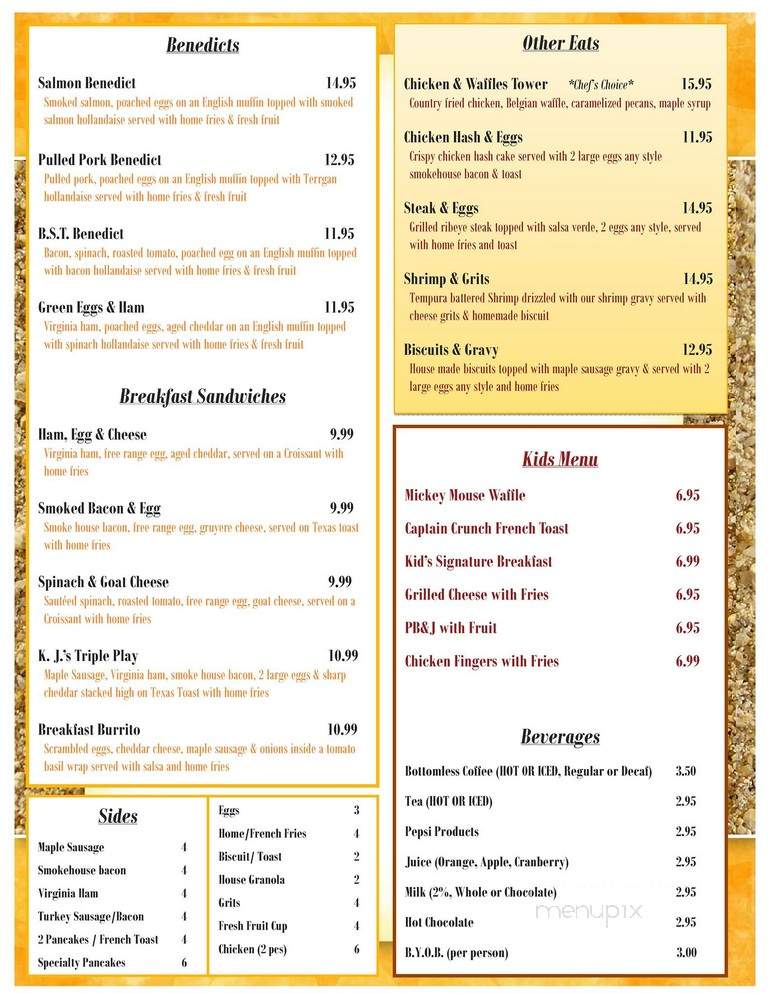 The Breakfast Lounge - Chicago, IL menu_pic