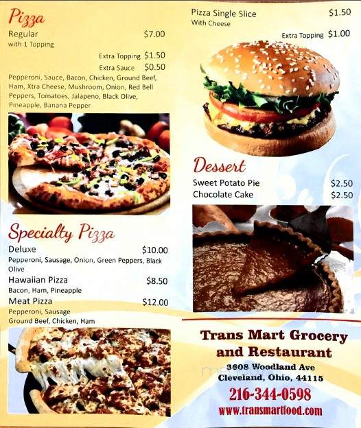Transmart Restaurant - Cleveland, OH menu_pic