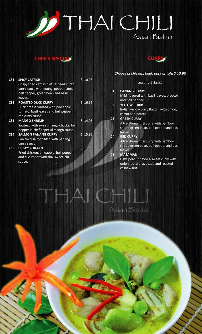 Thai Chili Asian Bistro - Ooltewah, TN menu_pic