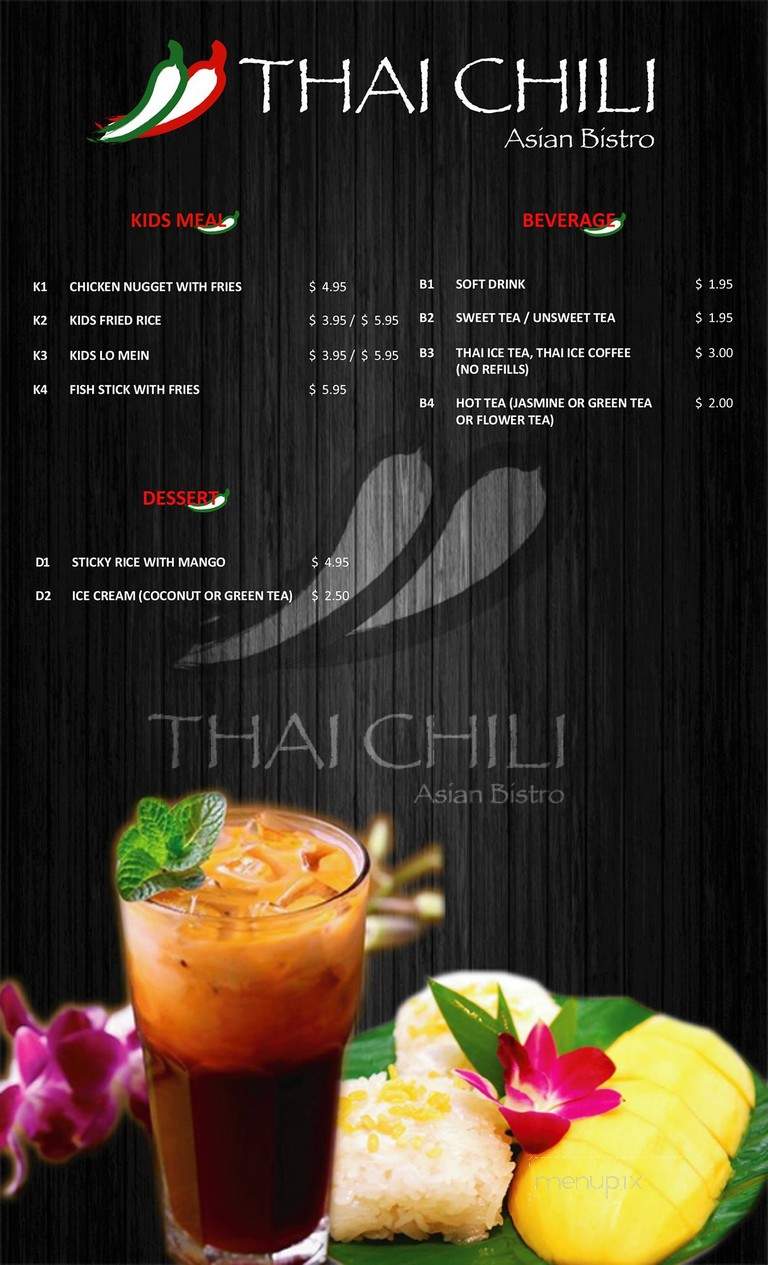 Thai Chili Asian Bistro - Ooltewah, TN menu_pic