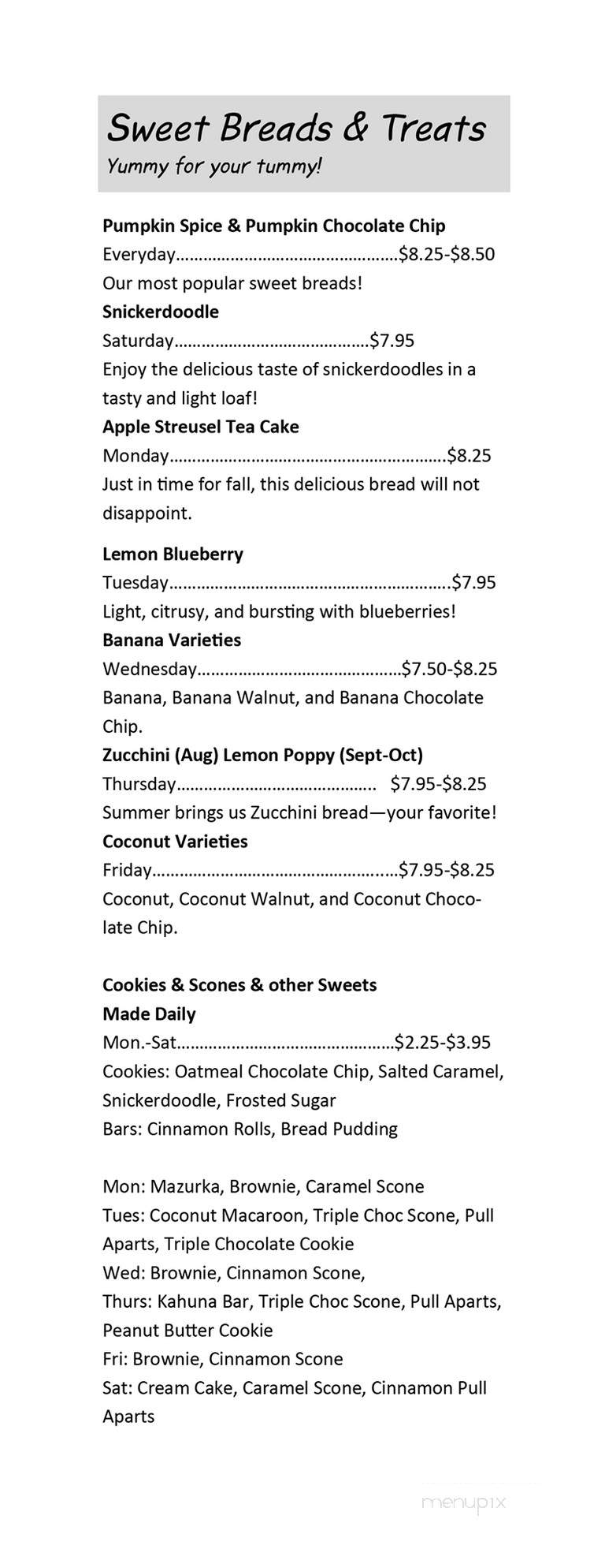 Great Harvest Bread Company - Henderson, NV menu_pic