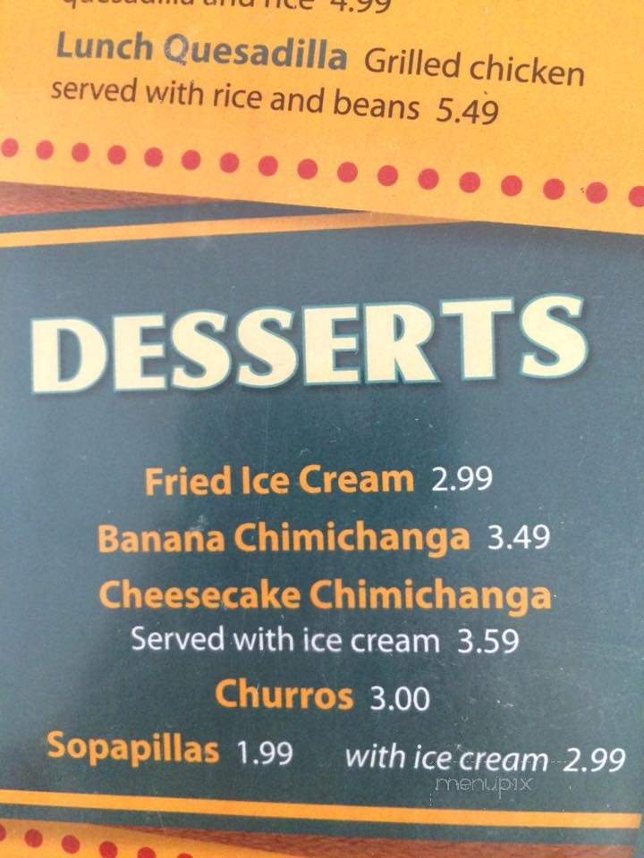 Mi Pueblito Mexican Restaurant - Matewan, WV menu_pic