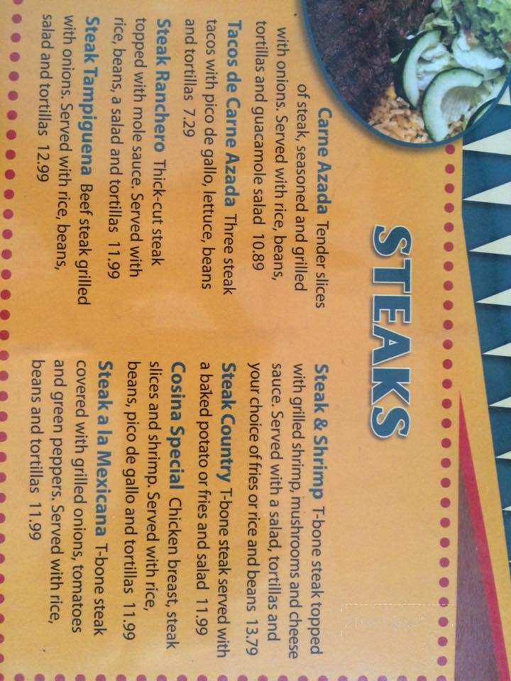 Mi Pueblito Mexican Restaurant - Matewan, WV menu_pic
