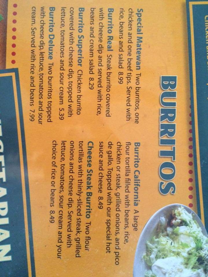 Mi Pueblito Mexican Restaurant - Matewan, WV menu_pic