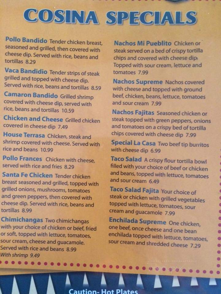 Mi Pueblito Mexican Restaurant - Matewan, WV menu_pic