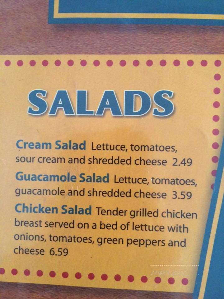 Mi Pueblito Mexican Restaurant - Matewan, WV menu_pic