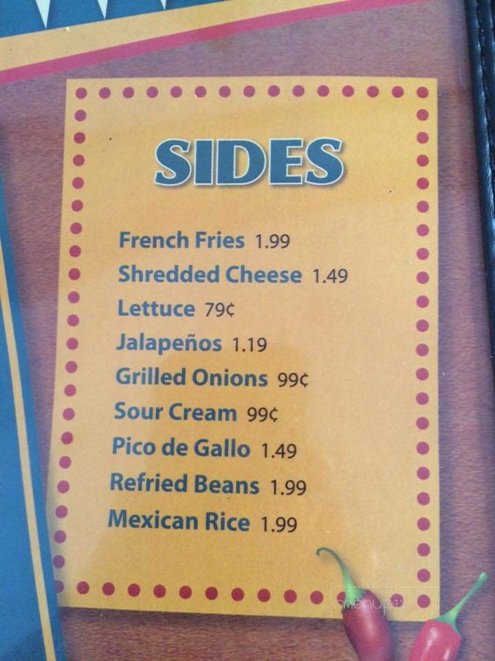 Mi Pueblito Mexican Restaurant - Matewan, WV menu_pic