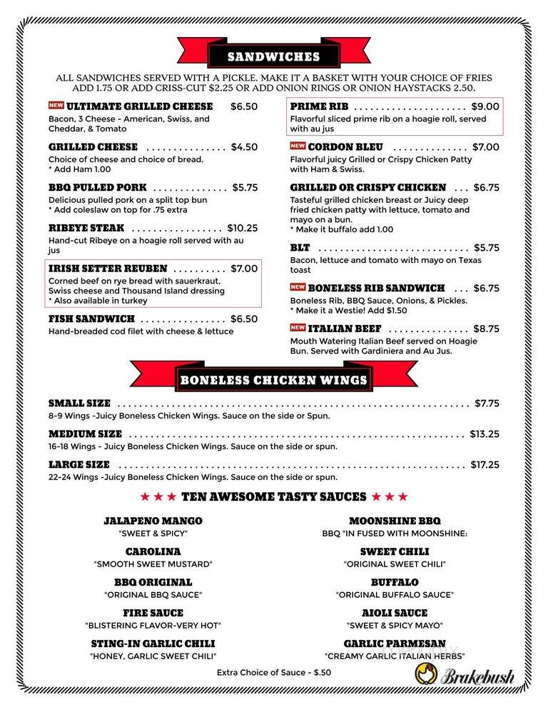 Barkley's Burgers Brew And Dawgs - Janesville, WI menu_pic