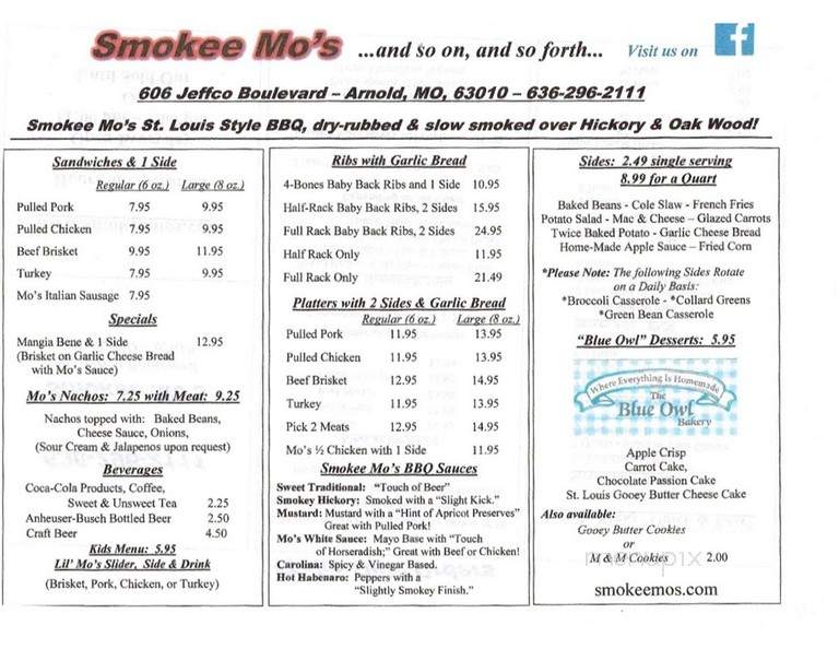 Smokee Mo's BBQ - Arnold, MO