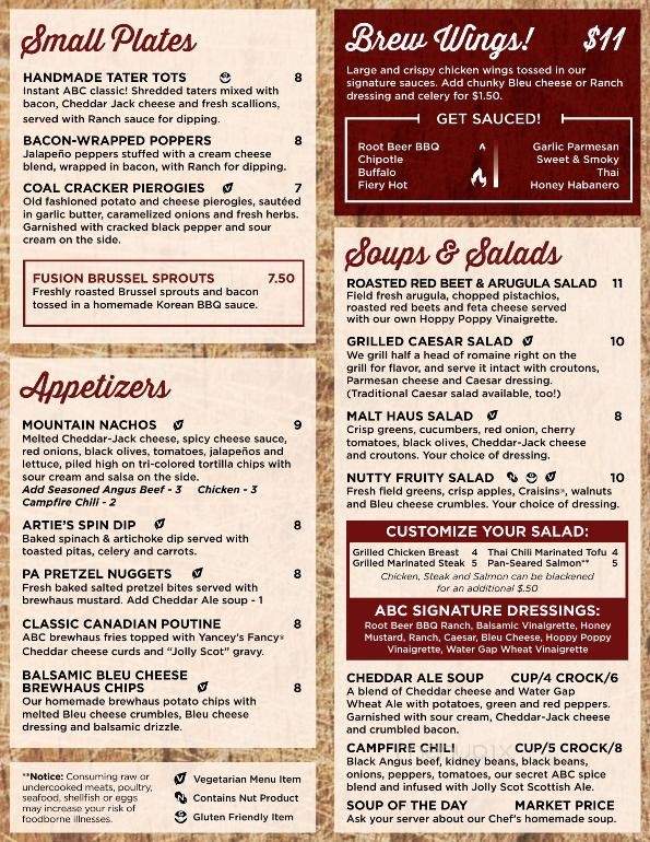Appalachian Brewing - West Chester, PA menu_pic