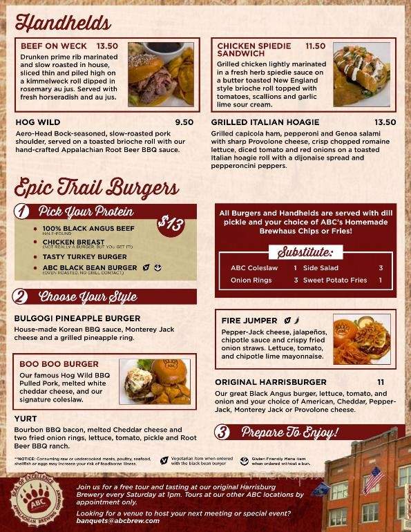 Appalachian Brewing - West Chester, PA menu_pic