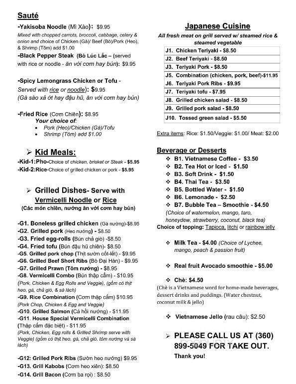 Asian Grill and More 1 - Mount Vernon, WA menu_pic
