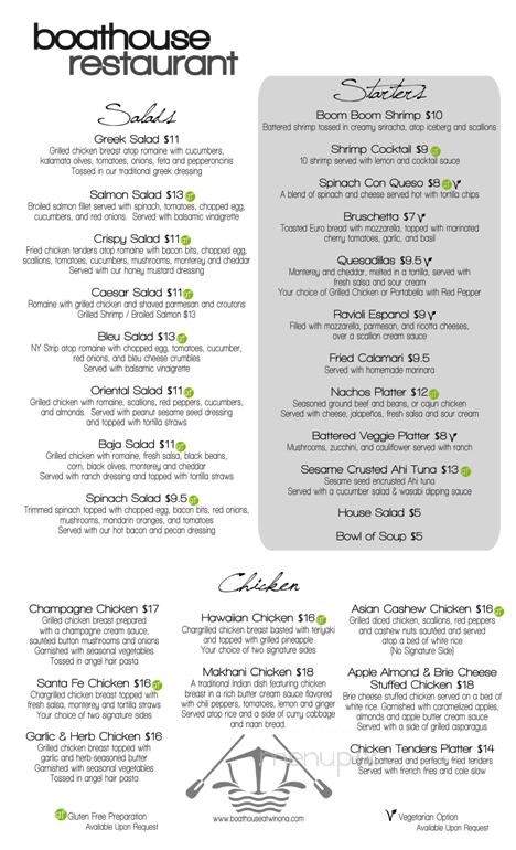 Boathouse Kitchen & Swan Dive - Cicero, IN menu_pic