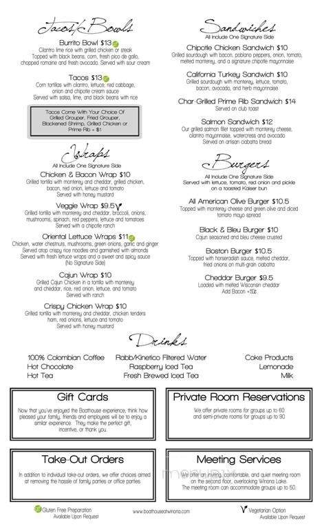Boathouse Kitchen & Swan Dive - Cicero, IN menu_pic