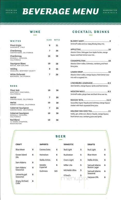 Bristol Grill - Mansfield, MA menu_pic