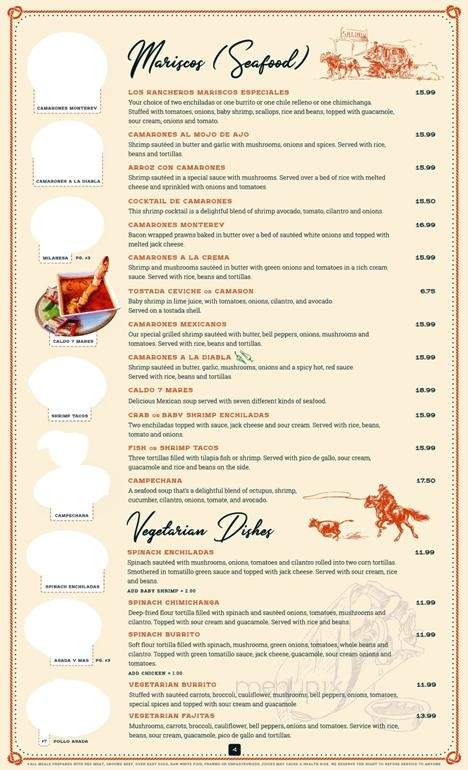 El Ranchero - Longview, WA menu_pic