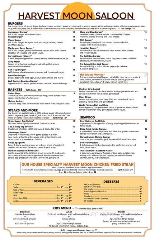 Harvest Moon Restaurant - Rockford, WA