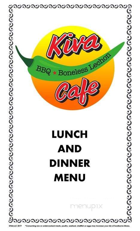 Kiva Cafe - Milan, NM menu_pic