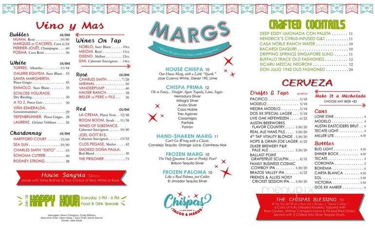 Chispas - Austin, TX menu_pic