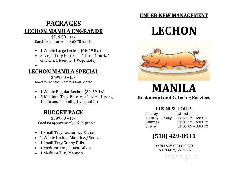 Lechon Manila - Union City, CA