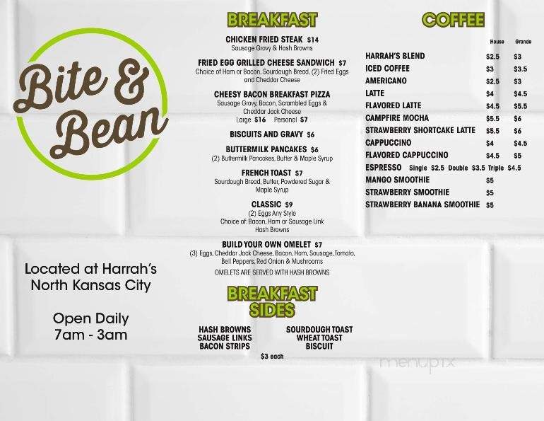 Bite & Bean - North Kansas City, MO menu_pic