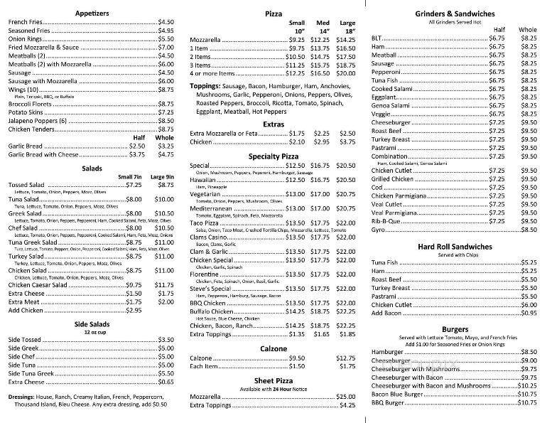 Main Street Pizza - East Hampton, CT menu_pic