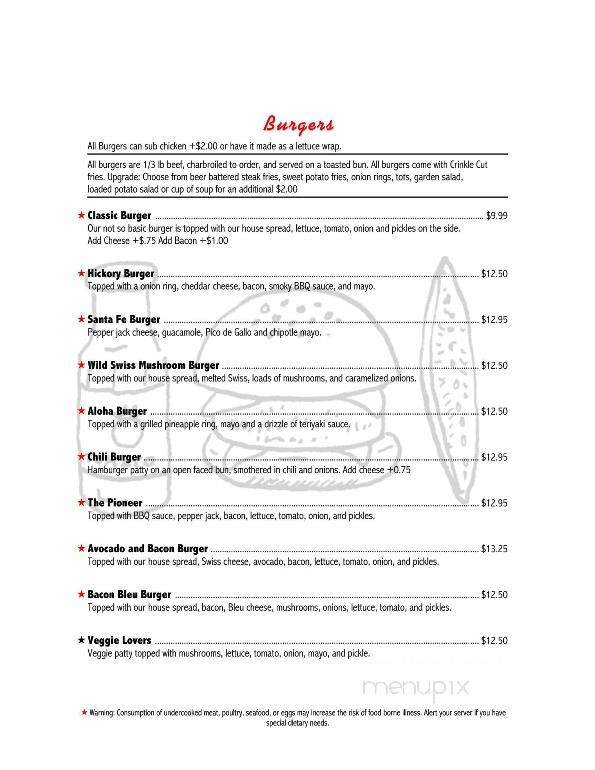 Mary's Burger & A Shake - Longview, WA menu_pic