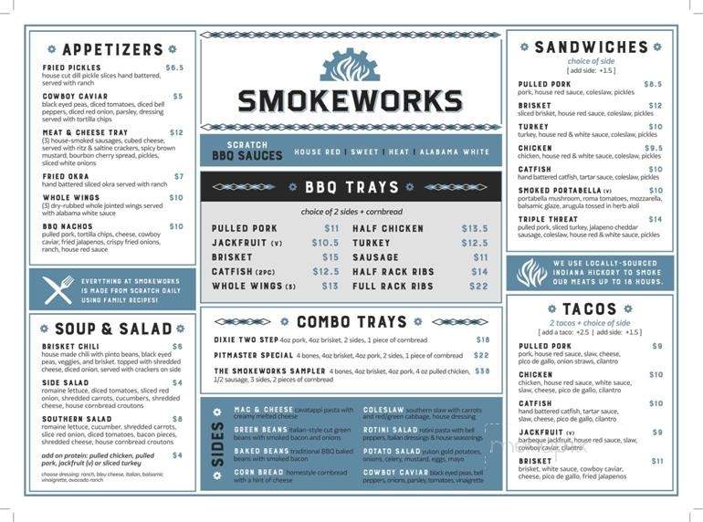 SmokeWorks - Bloomington, IN menu_pic