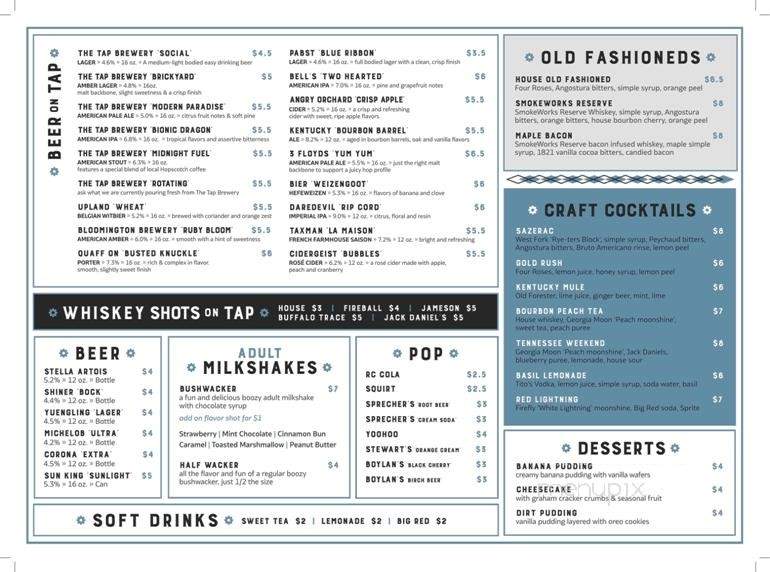 SmokeWorks - Bloomington, IN menu_pic