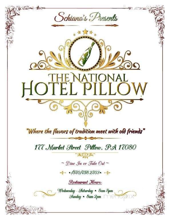 National Hotel Pillow - Pillow, PA