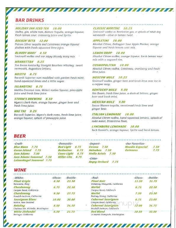Landings Grill and Lounge - Los Angeles, CA menu_pic