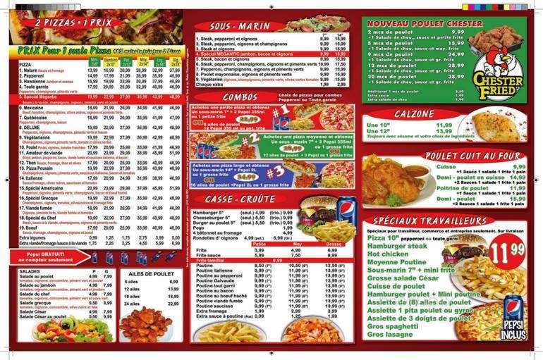 Pizzeria Lac Megantic - Lac-Megantic, QC menu_pic