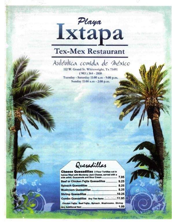 Playa Ixtapa Tex Mex Restaurant - Whitewright, TX