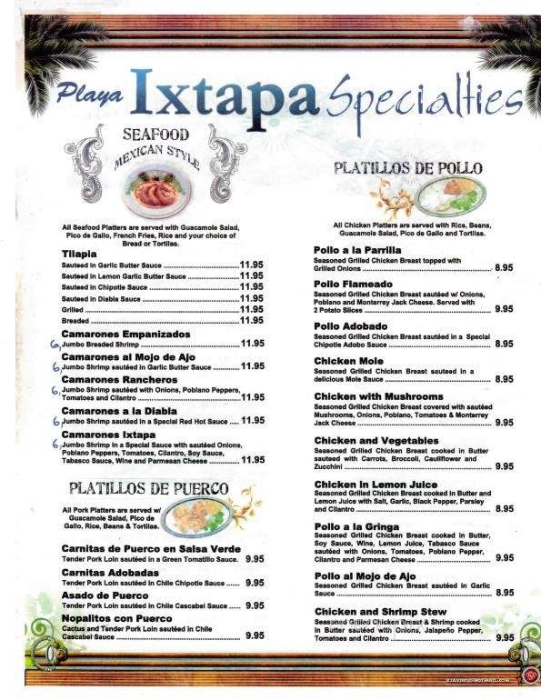 Playa Ixtapa Tex Mex Restaurant - Whitewright, TX