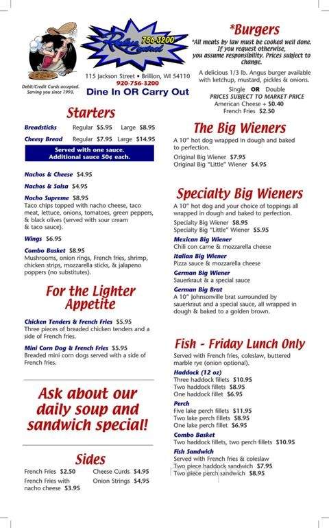 Randy's - Brillion, WI menu_pic