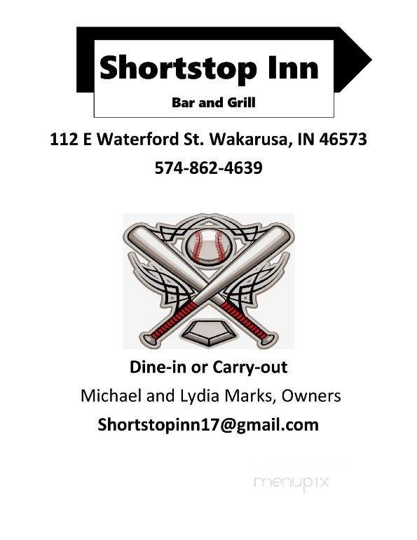 Shortstop Inn - Wakarusa, IN menu_pic