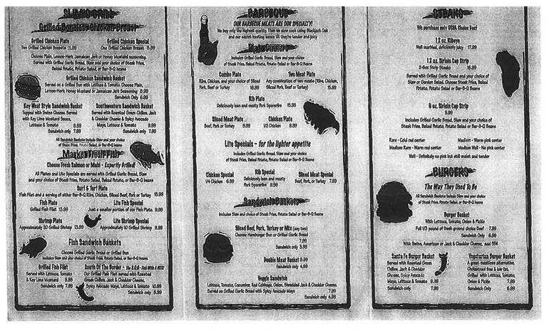 Slim's Deep South Bar-B-Q - Arcadia, FL menu_pic