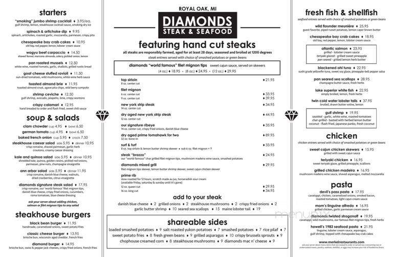 Diamonds Steak and Seafood - Royal Oak, MI