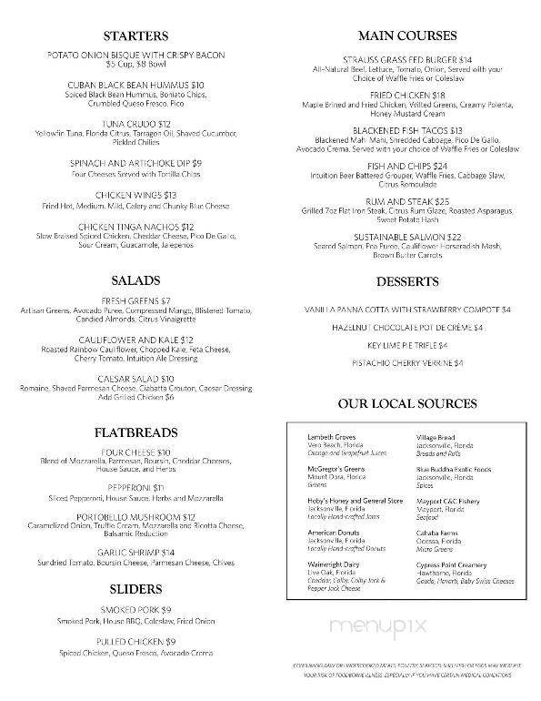 Shor Seafood Grill & Tavern - Jacksonville, FL menu_pic