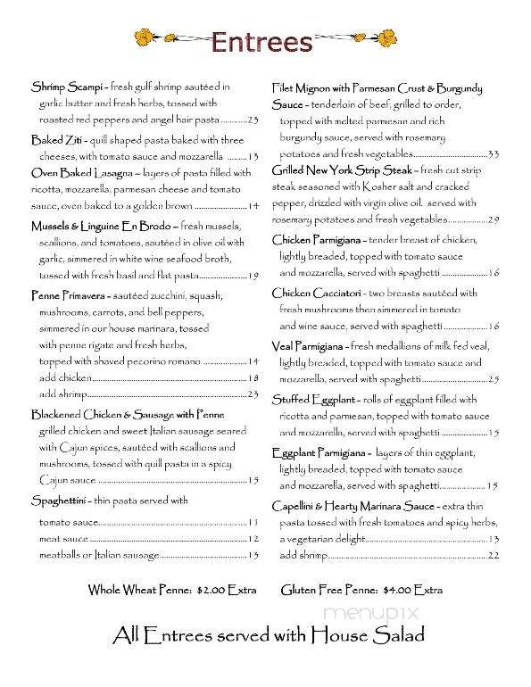 Traditions Restaurant - Meyersdale, PA menu_pic