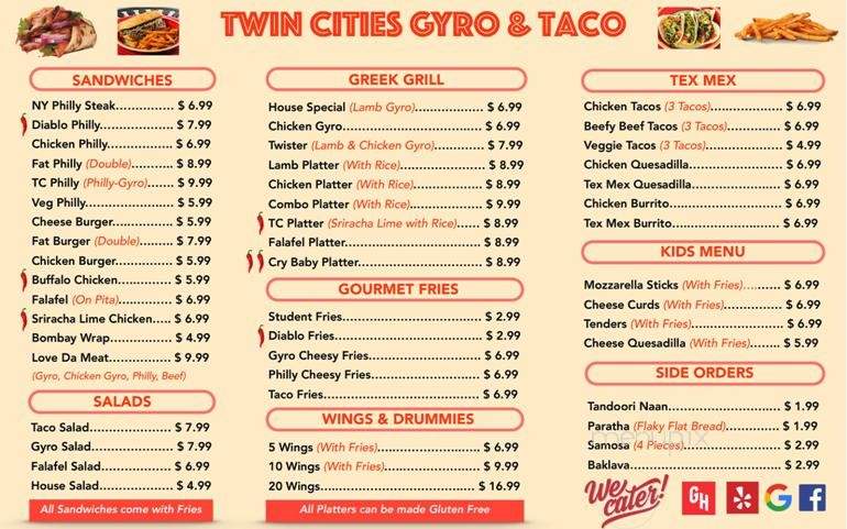 Twin Cities Gyro & Taco - Waconia, MN menu_pic
