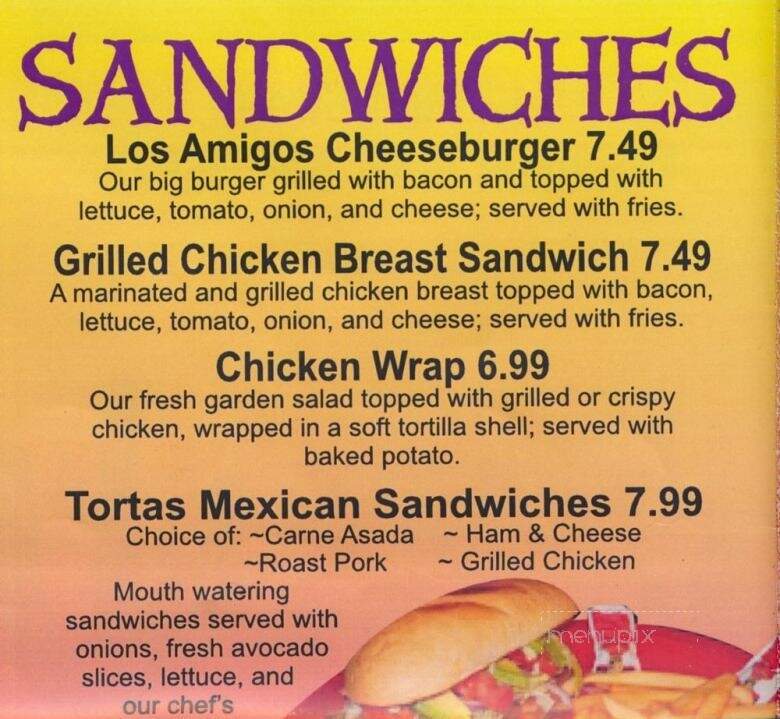 Los Amigos Mexican Restaurant - Mountain View, MO menu_pic
