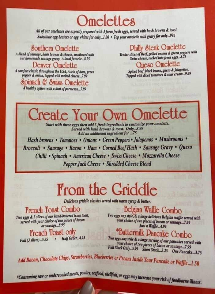 Panel Room - Hartford, MI menu_pic