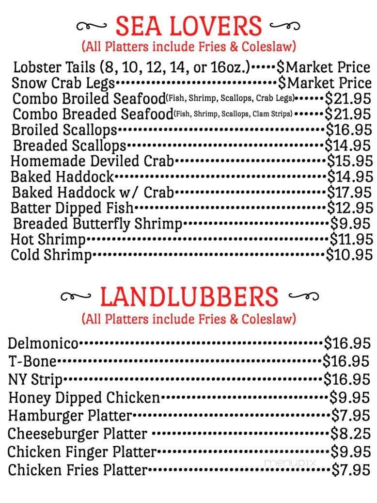 Bonk's Bar & Grill - Nanticoke, PA menu_pic