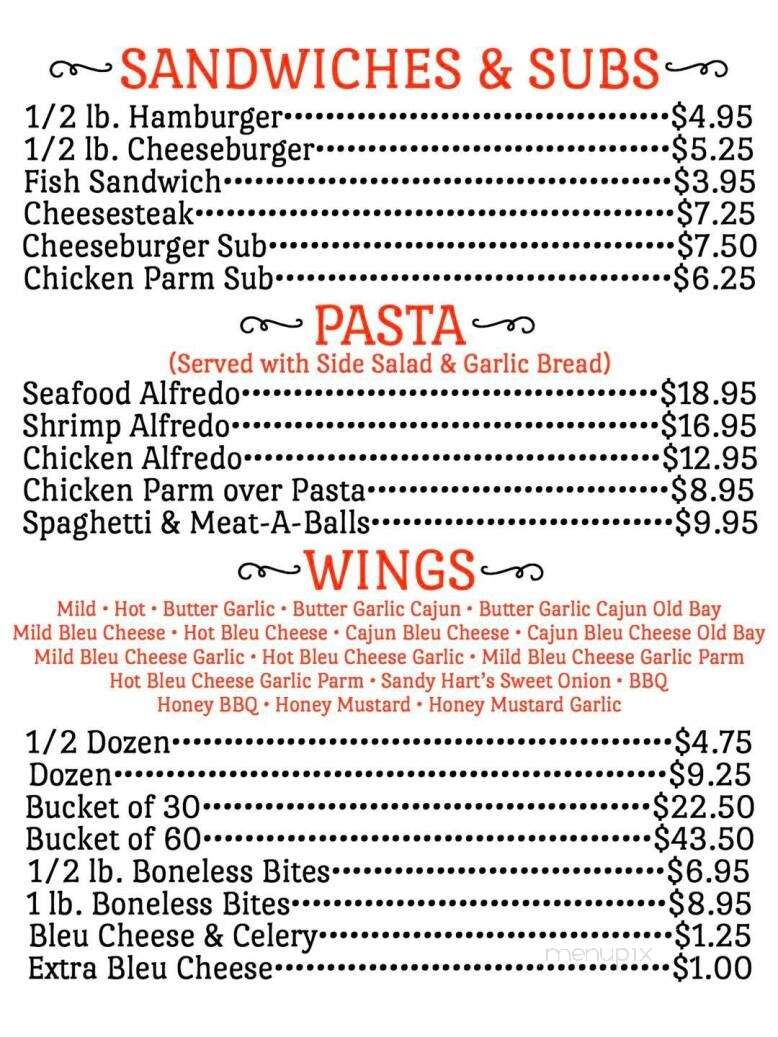 Bonk's Bar & Grill - Nanticoke, PA menu_pic
