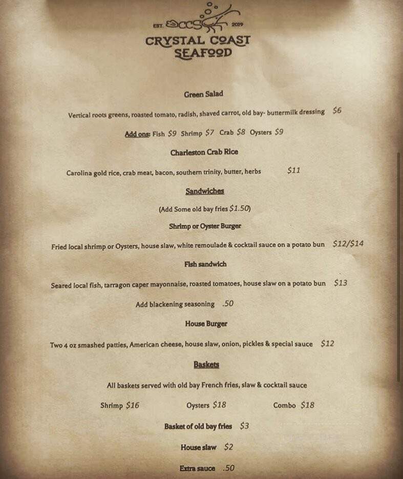 Chicken Fats - Johns Island, SC menu_pic