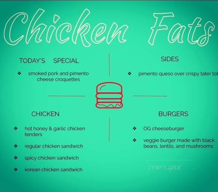 Chicken Fats - Johns Island, SC menu_pic